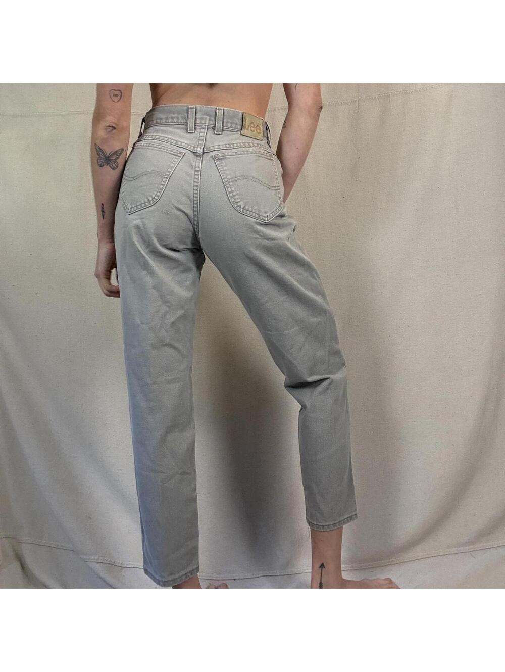 Vintage Lee High-Waisted Tapered Jeans